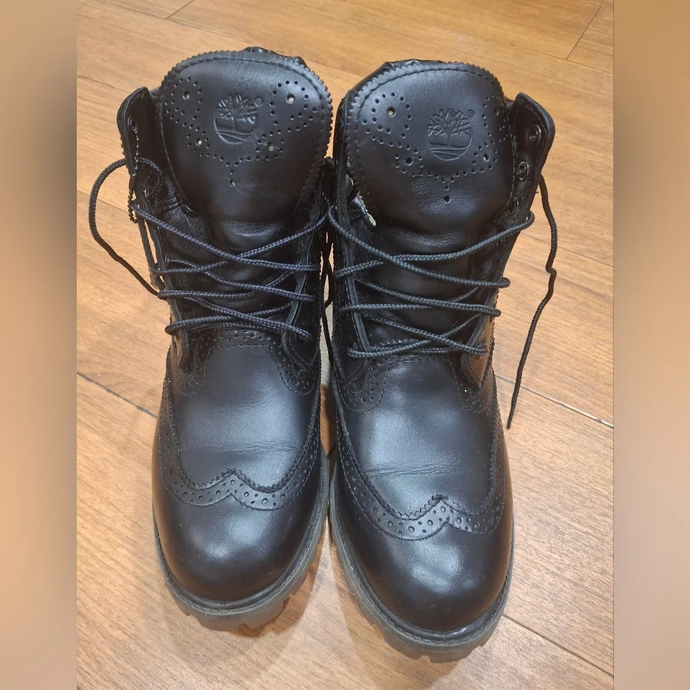 Timberland Black Brogue Men's Boots